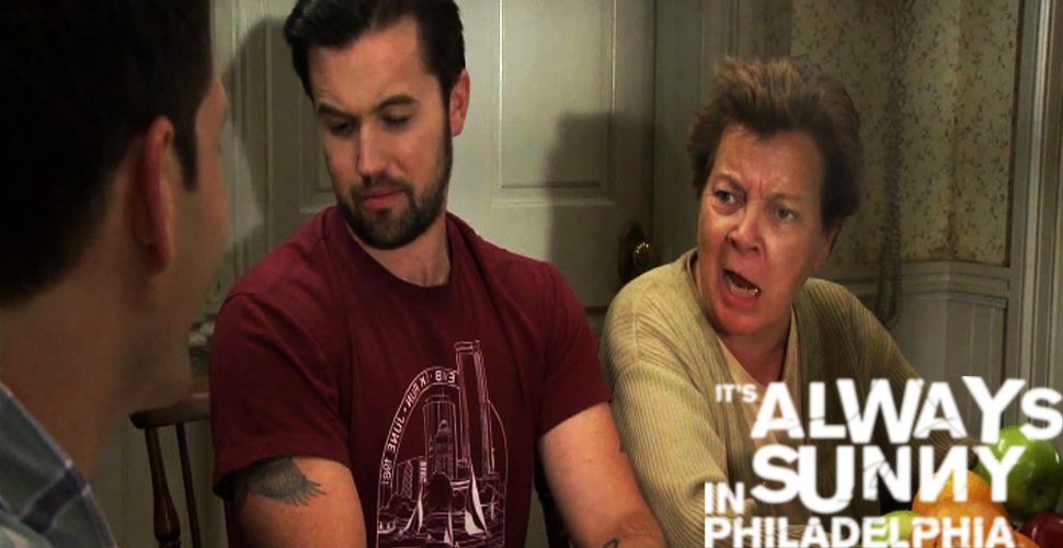 Sandy Martin as Mack's Mom on It's always Sunny in Philadelphia